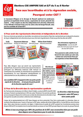 Tract 2 Pourquoi voter CGT